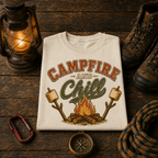 Campfire and Chill Comfort Colors Tee