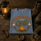 Campfire and Chill Comfort Colors Tee