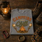 Campfire and Chill Comfort Colors Tee