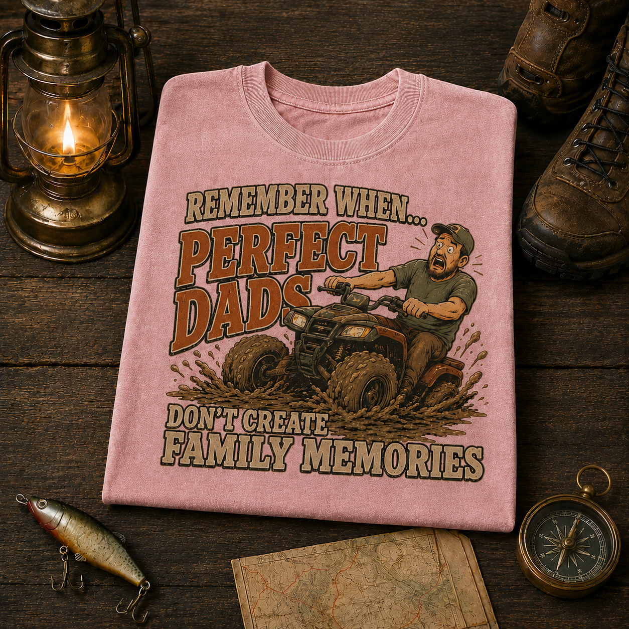 Perfect Dads Don't Make Family Memories Comfort Colors Tee
