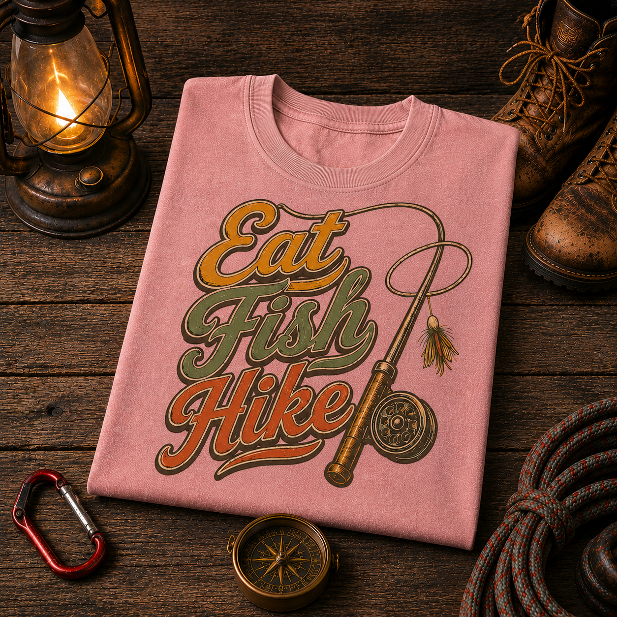 Eat Fish Hike Comfort Colors Tee
