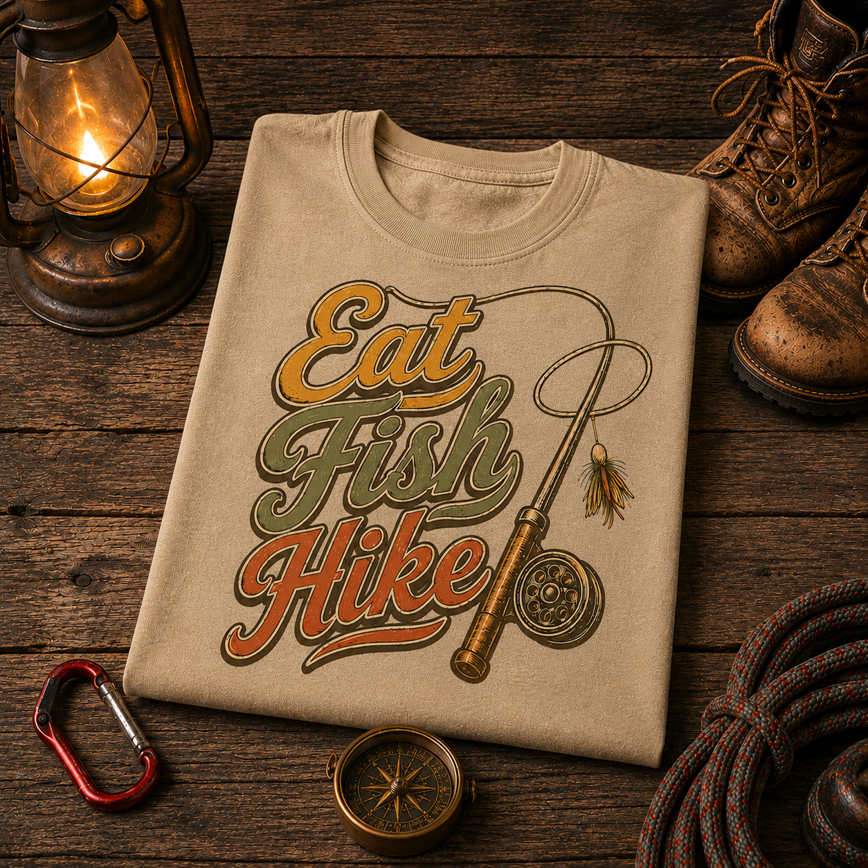 Eat Fish Hike Comfort Colors Tee