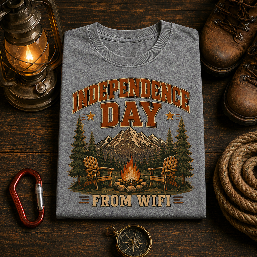 Independence Day - From Wifi Comfort Colors Tee