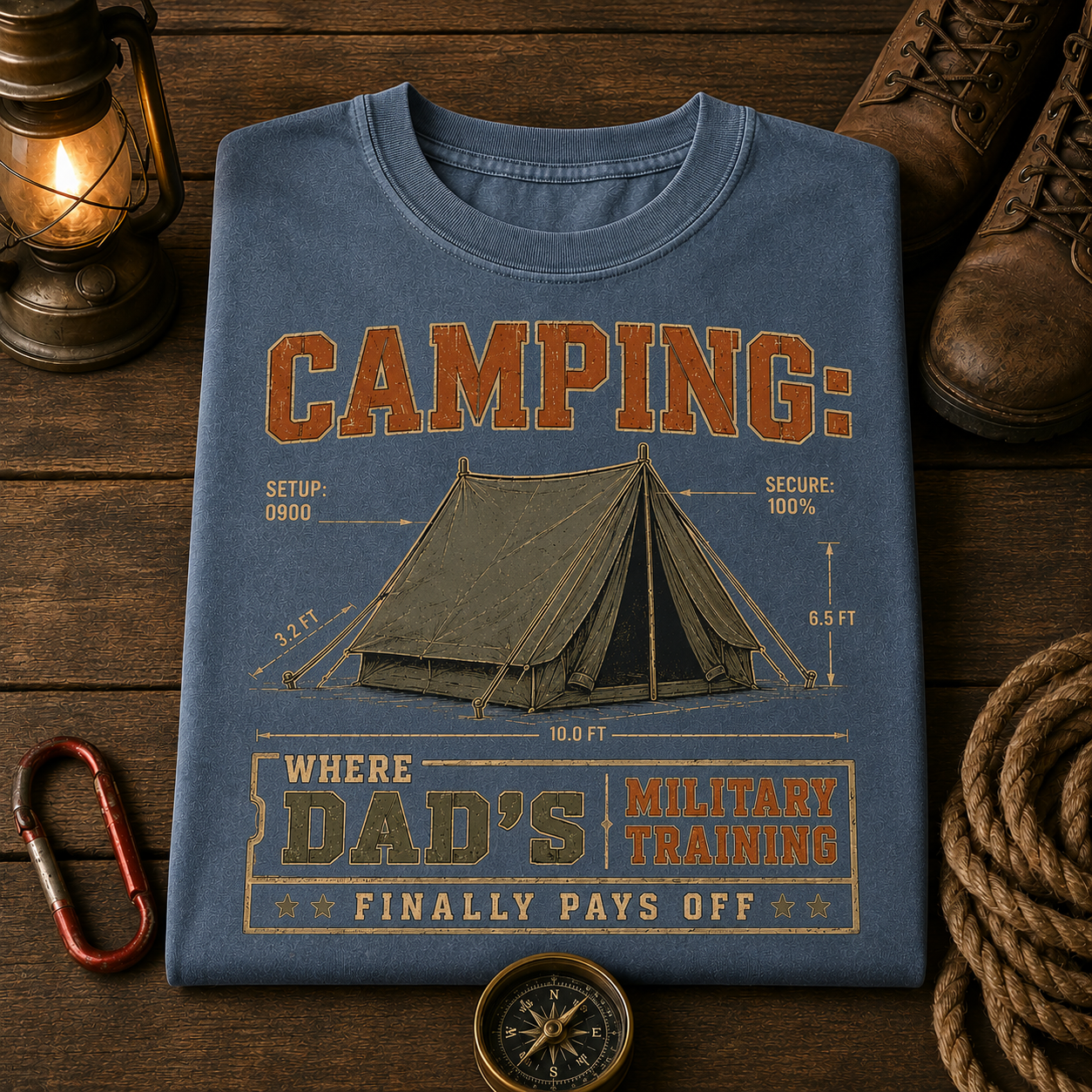 Dad's Military Training Comfort Color Tee