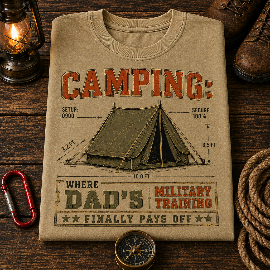 Dad's Military Training Comfort Color Tee