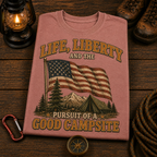4th of July Camping Comfort Colors Tee