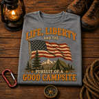 4th of July Camping Comfort Colors Tee
