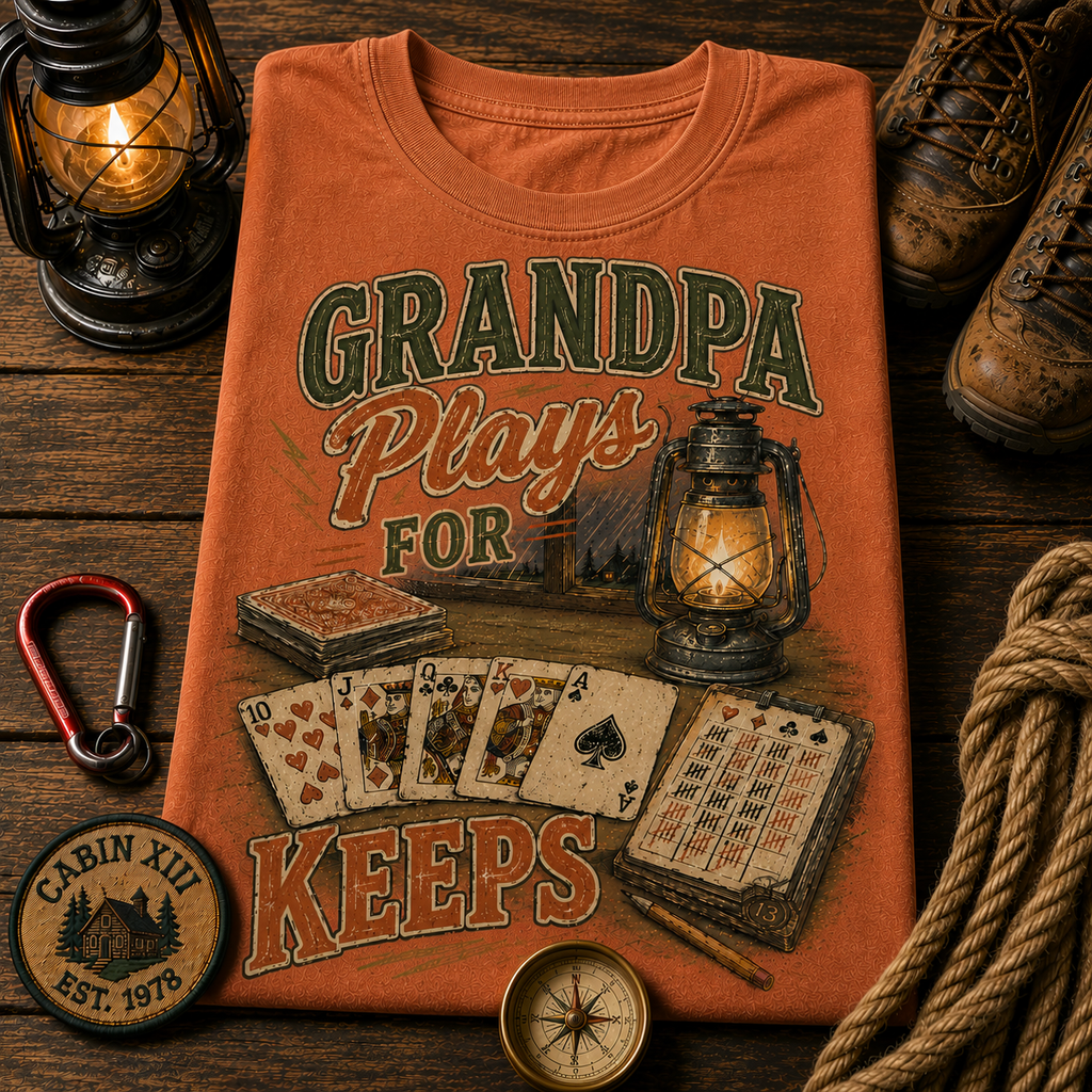 Grandpa Plays For Keeps Comfort Colors Tee