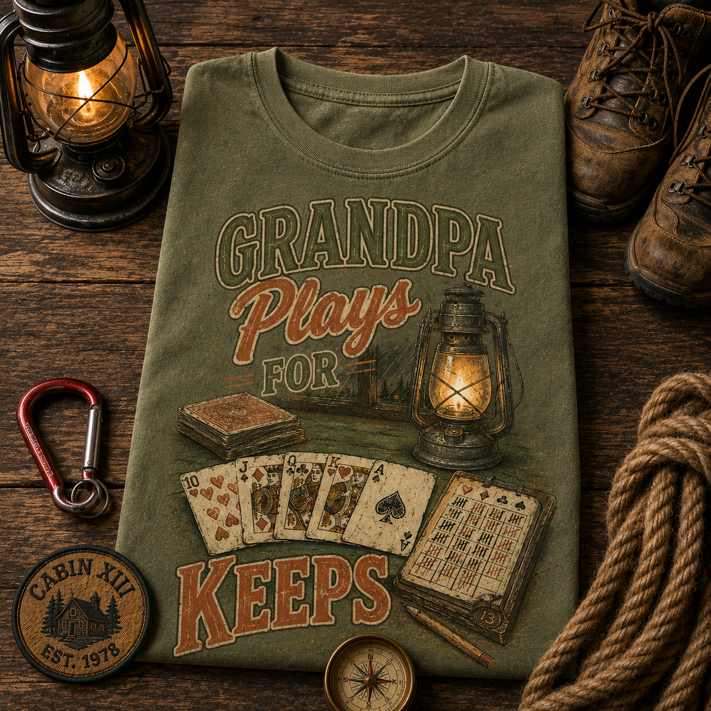 Grandpa Plays For Keeps Comfort Colors Tee