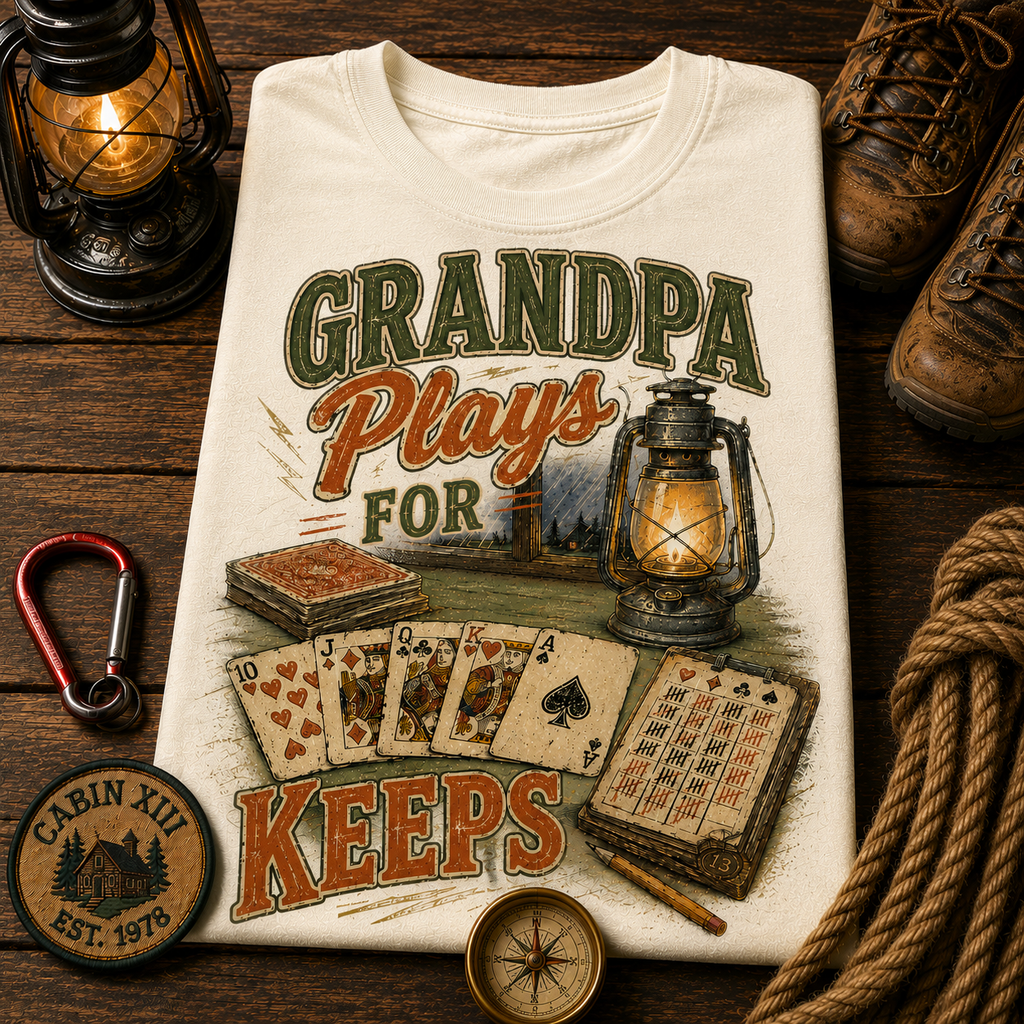 Grandpa Plays For Keeps Comfort Colors Tee
