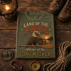 Land of the Free Home of the Long Weekend Comfort Colors Tee
