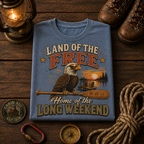 Land of the Free Home of the Long Weekend Comfort Colors Tee