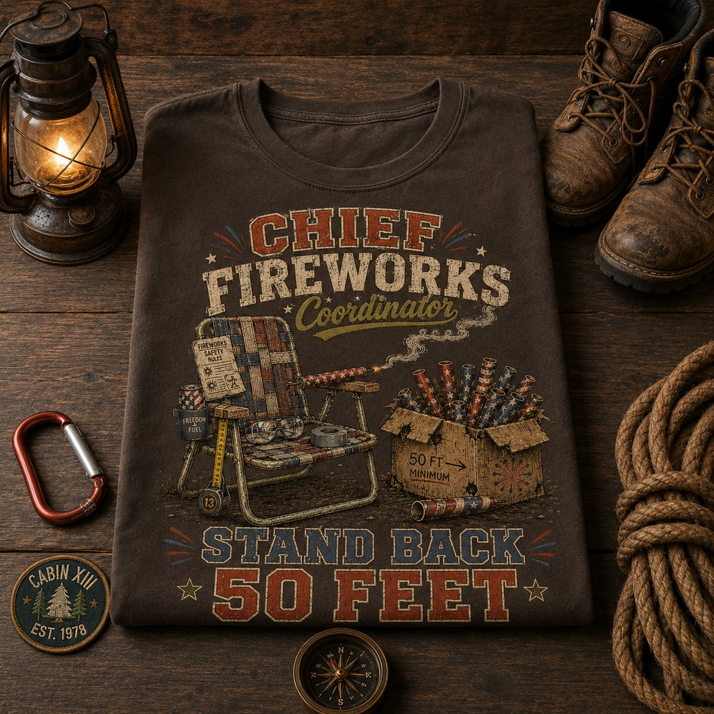 Chief Fireworks Coordinator Comfort Colors Tee