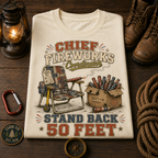 Chief Fireworks Coordinator Comfort Colors Tee