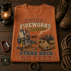 Chief Fireworks Coordinator Comfort Colors Tee