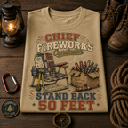 Chief Fireworks Coordinator Comfort Colors Tee