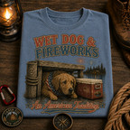 Wet Dog and Fireworks Comfort Colors Tee