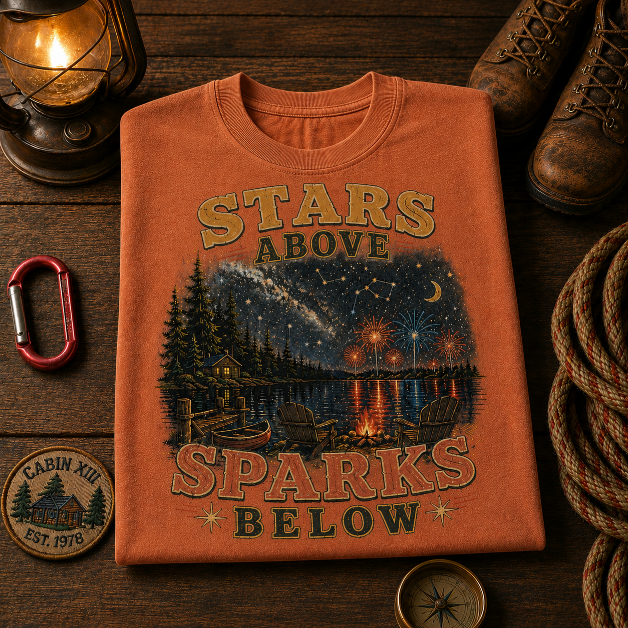 Stars Above Sparks Below Comfort Colors Tee