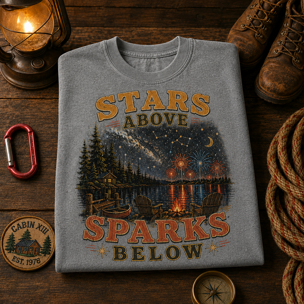 Stars Above Sparks Below Comfort Colors Tee