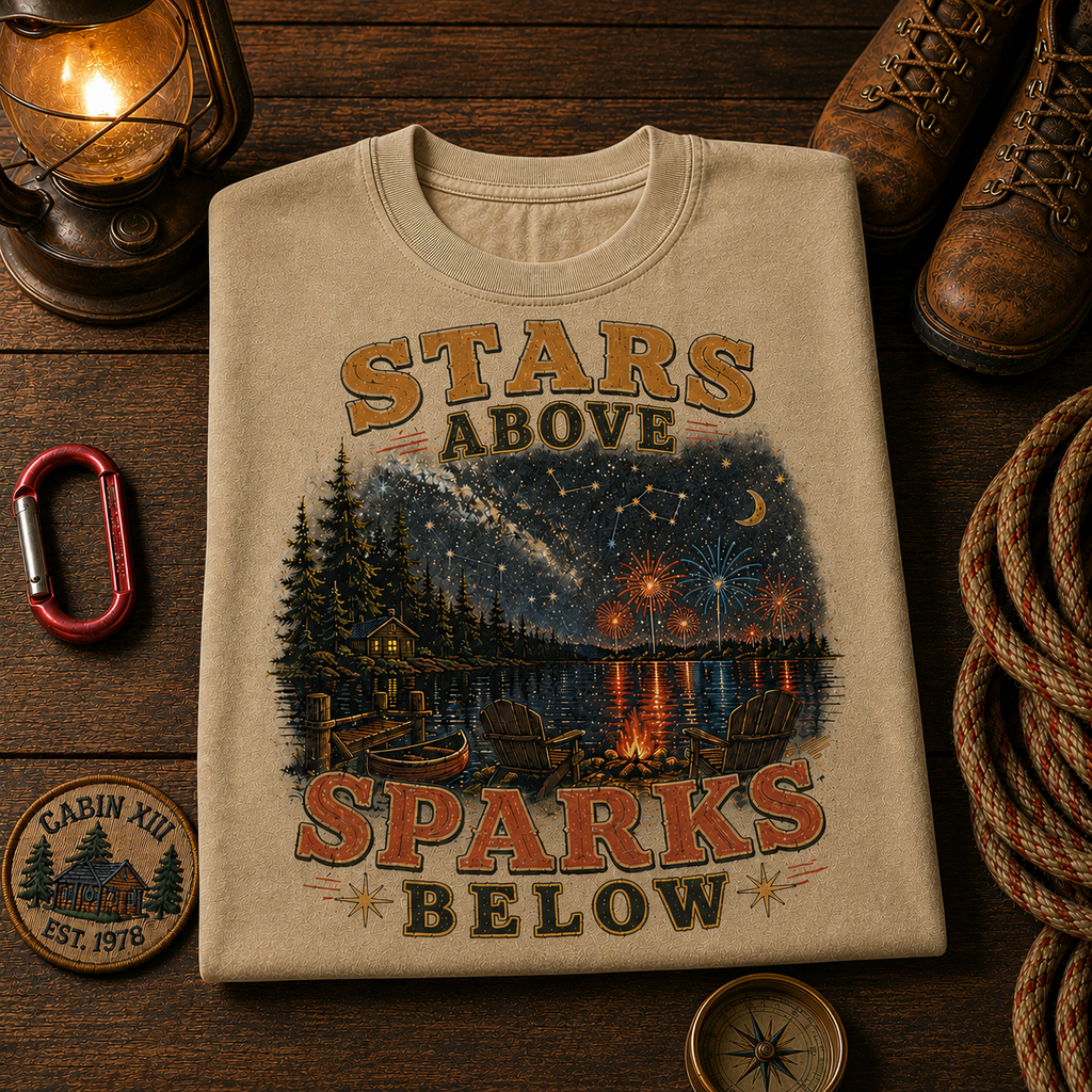 Stars Above Sparks Below Comfort Colors Tee