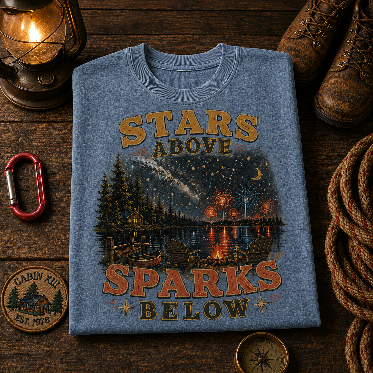 Stars Above Sparks Below Comfort Colors Tee