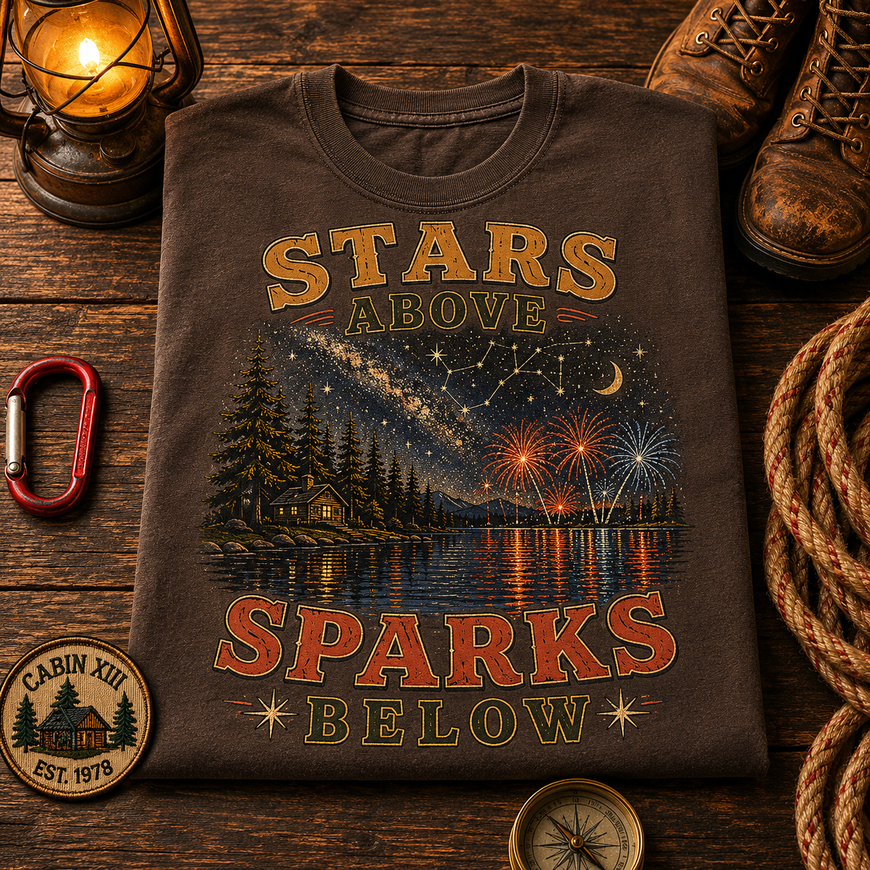 Stars Above Sparks Below Comfort Colors Tee
