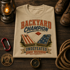 Backyard Champion Cornhole Comfort Colors Tee