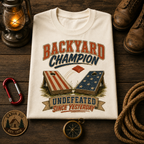 Backyard Champion Cornhole Comfort Colors Tee