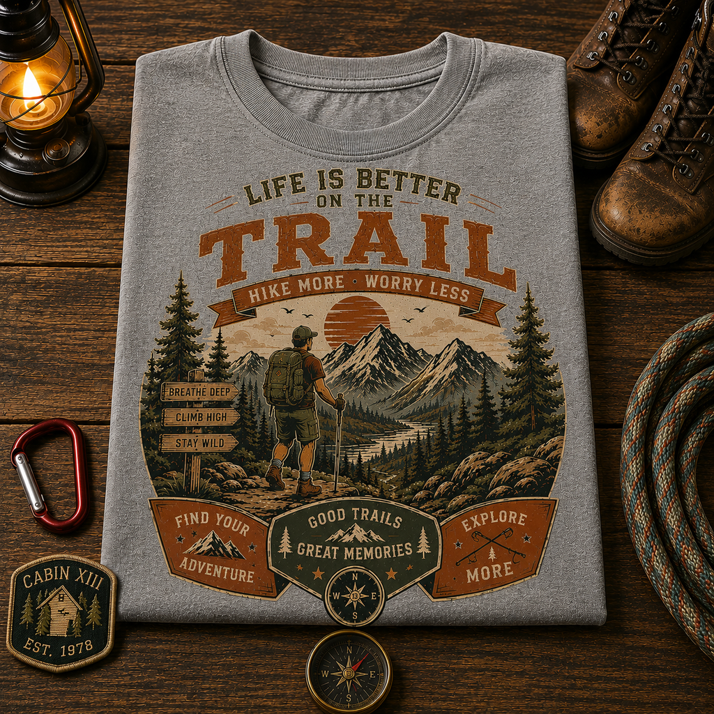 Life is Better Hiking Comfort Colors Tee