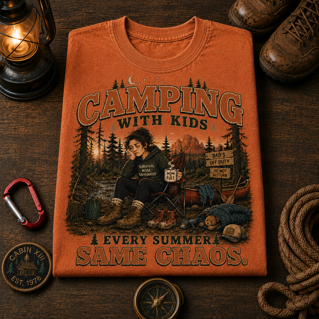 Camping Mom Comfort Colors Tee