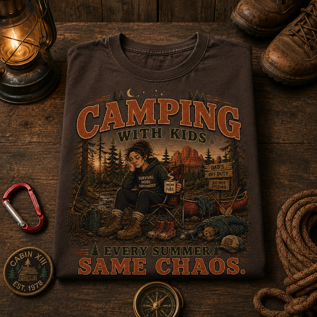 Camping Mom Comfort Colors Tee