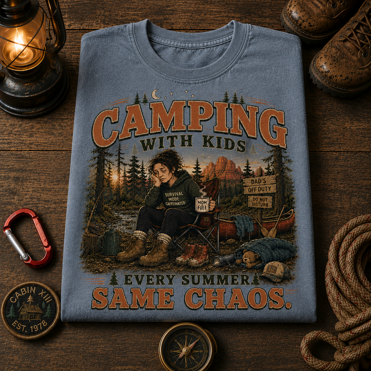 Camping Mom Comfort Colors Tee