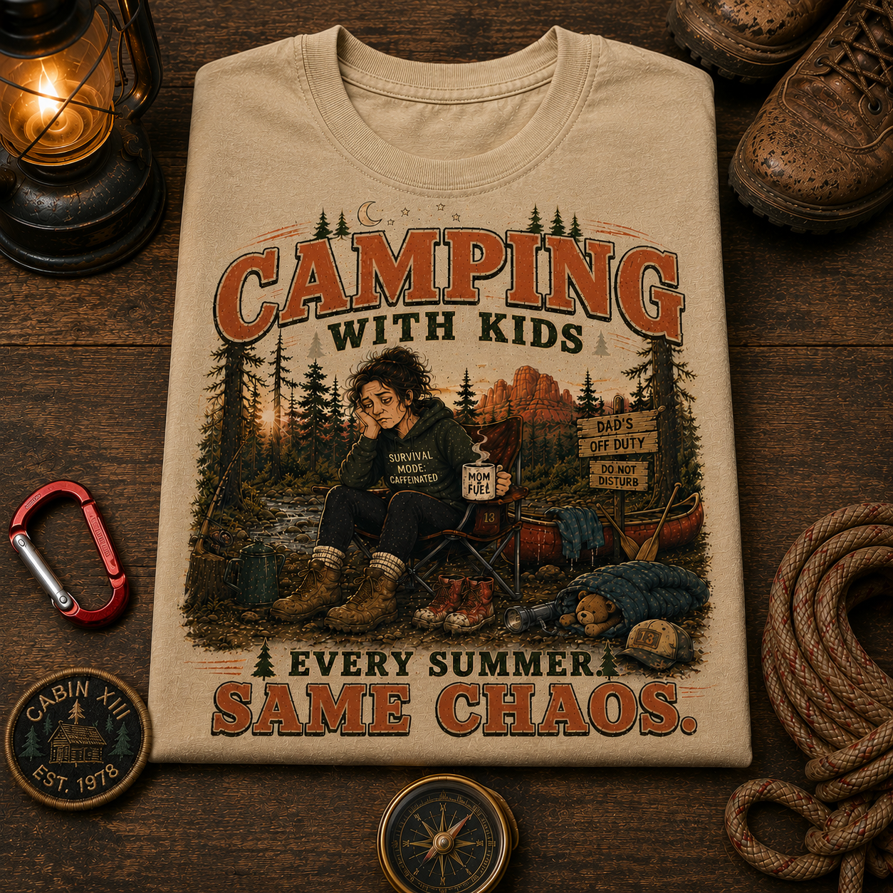 Camping Mom Comfort Colors Tee