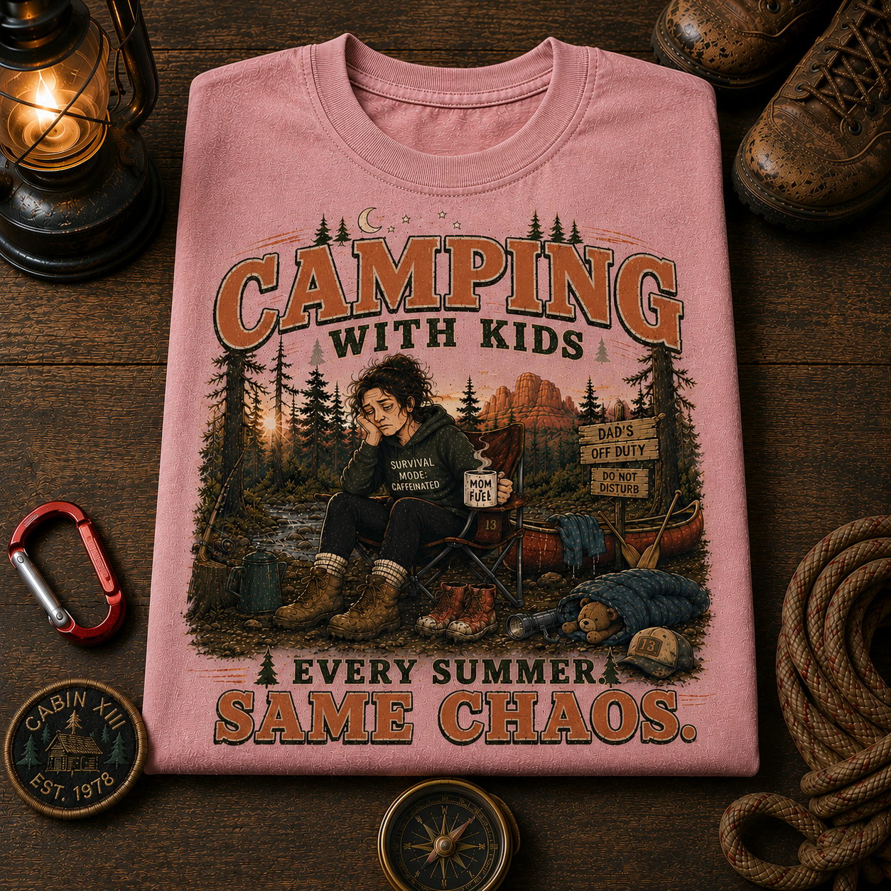 Camping Mom Comfort Colors Tee