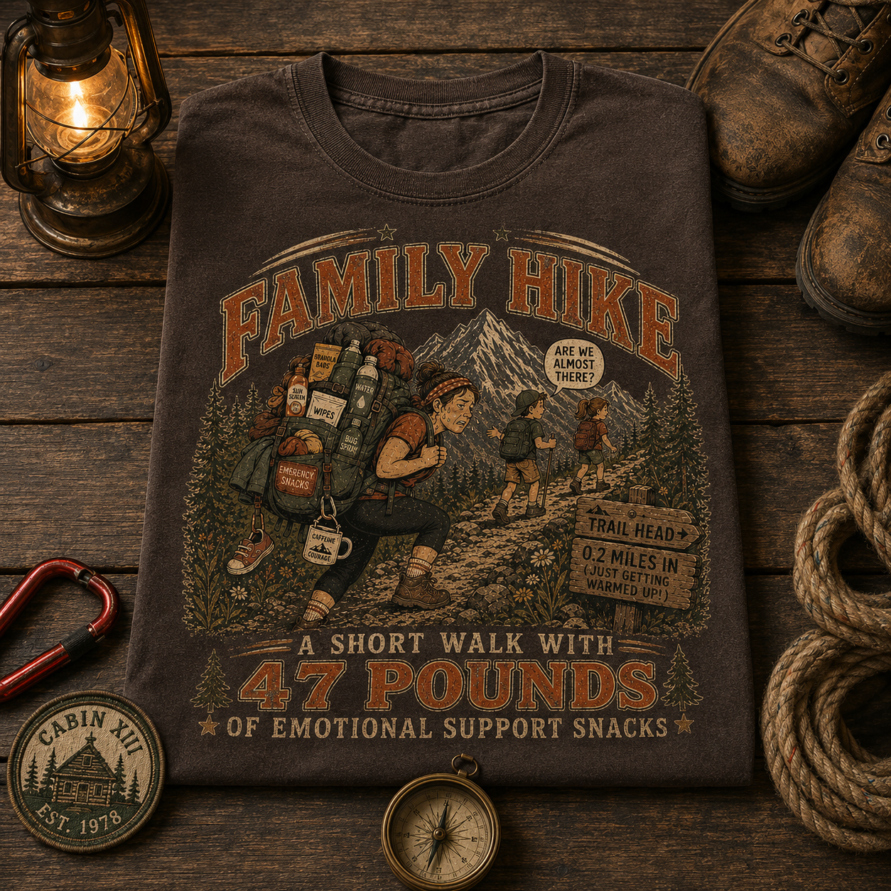 Family Hike Comfort Colors Tee