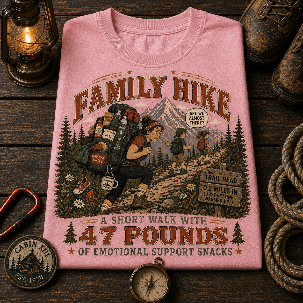 Family Hike Comfort Colors Tee