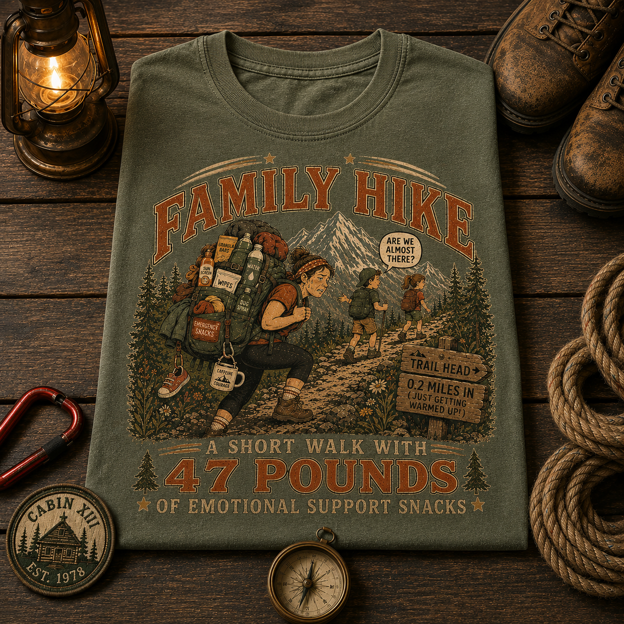 Family Hike Comfort Colors Tee