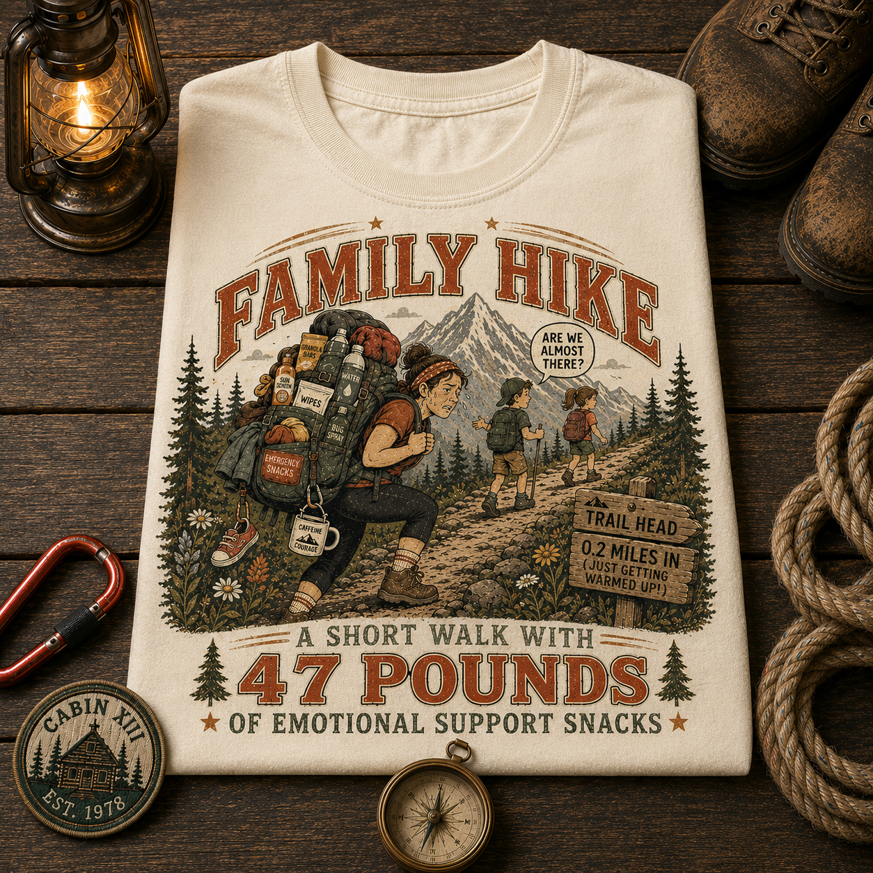 Family Hike Comfort Colors Tee