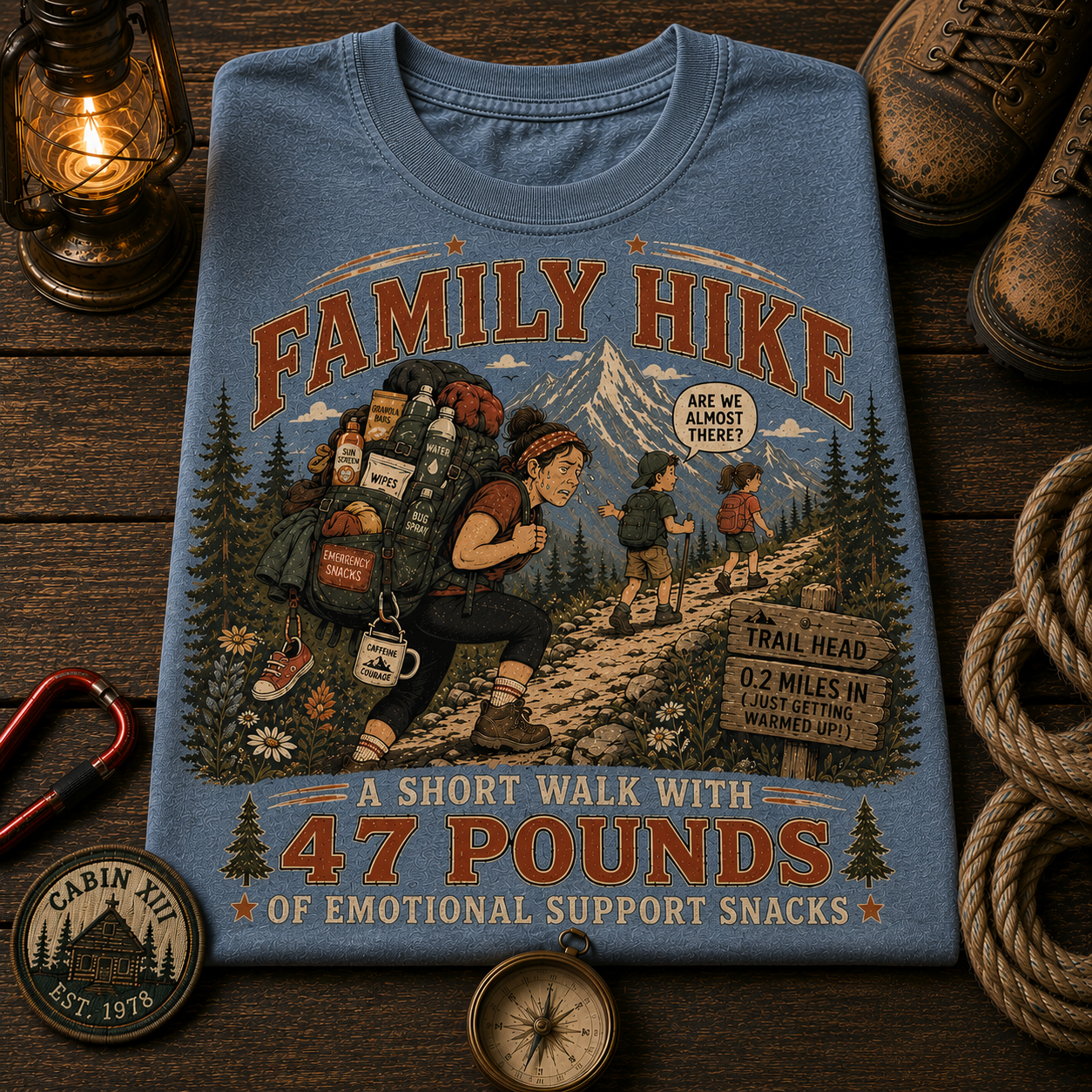 Family Hike Comfort Colors Tee