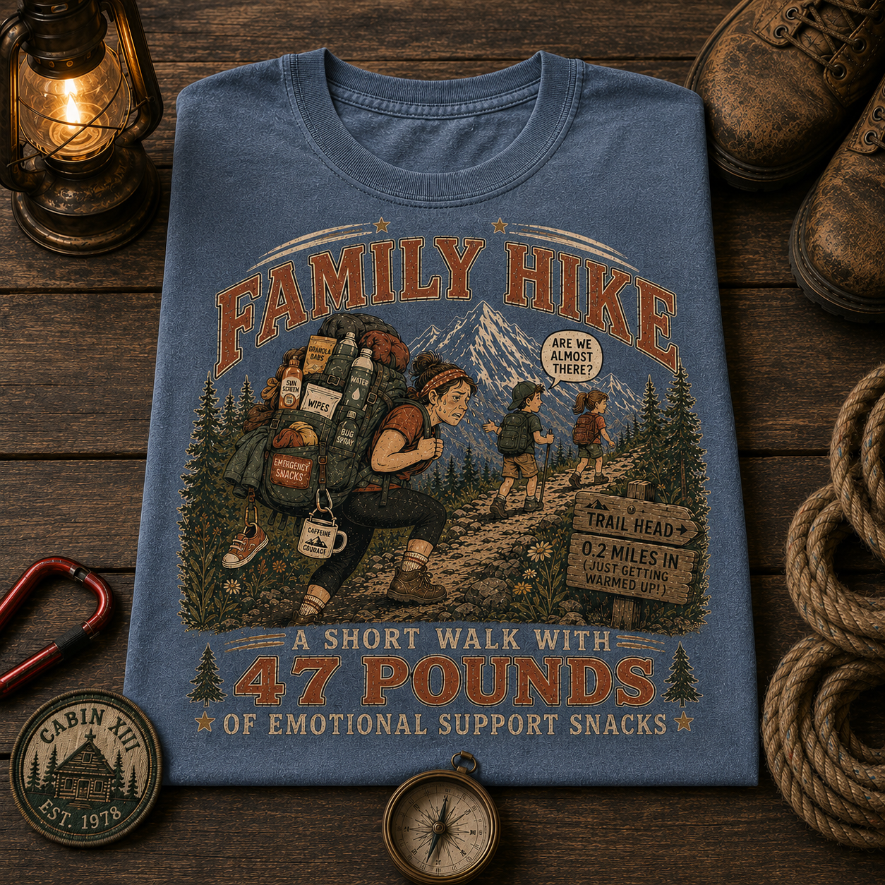 Family Hike Comfort Colors Tee