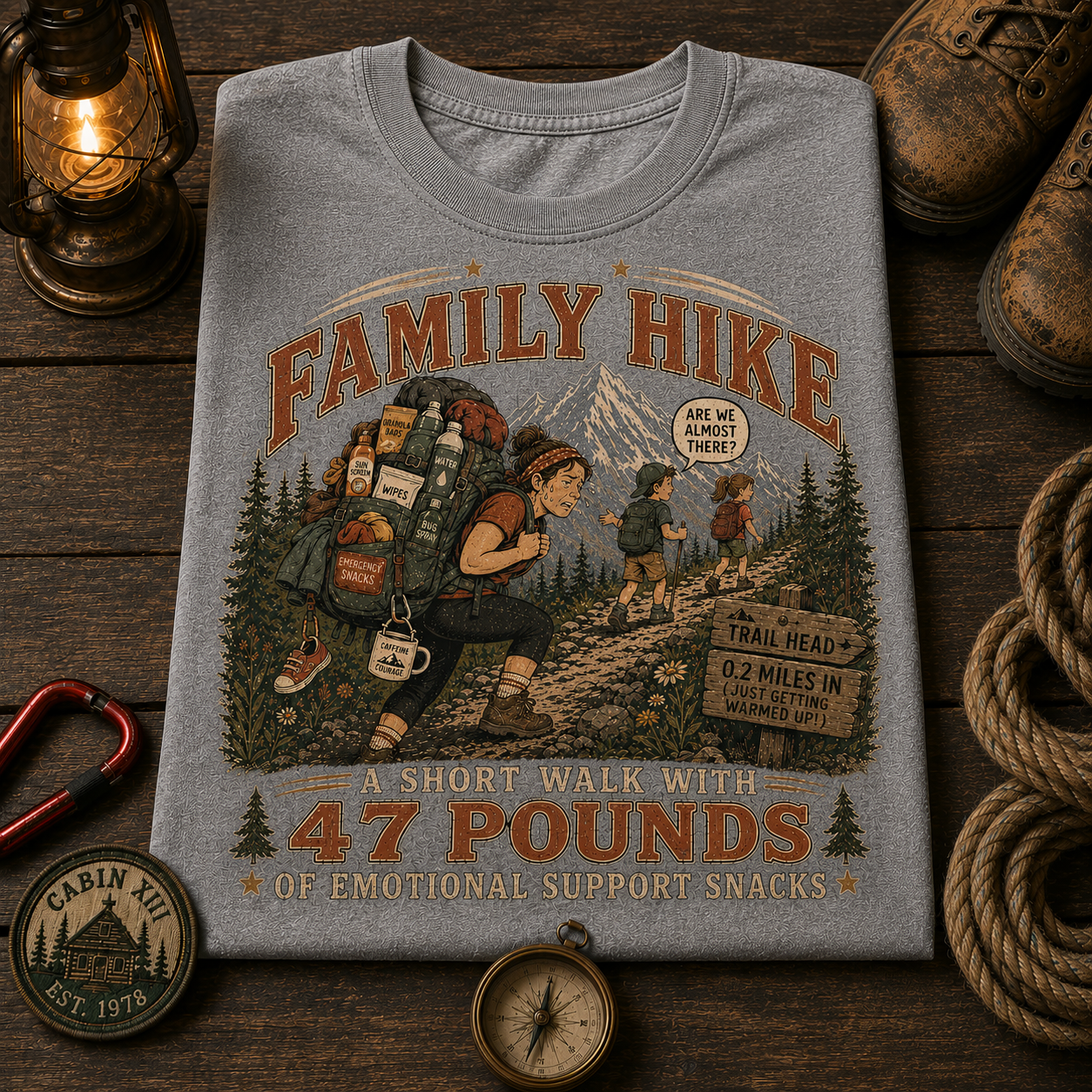 Family Hike Comfort Colors Tee