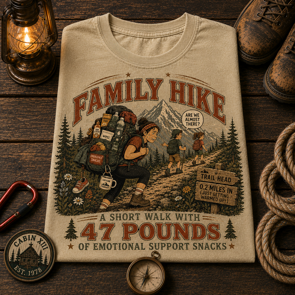 Family Hike Comfort Colors Tee