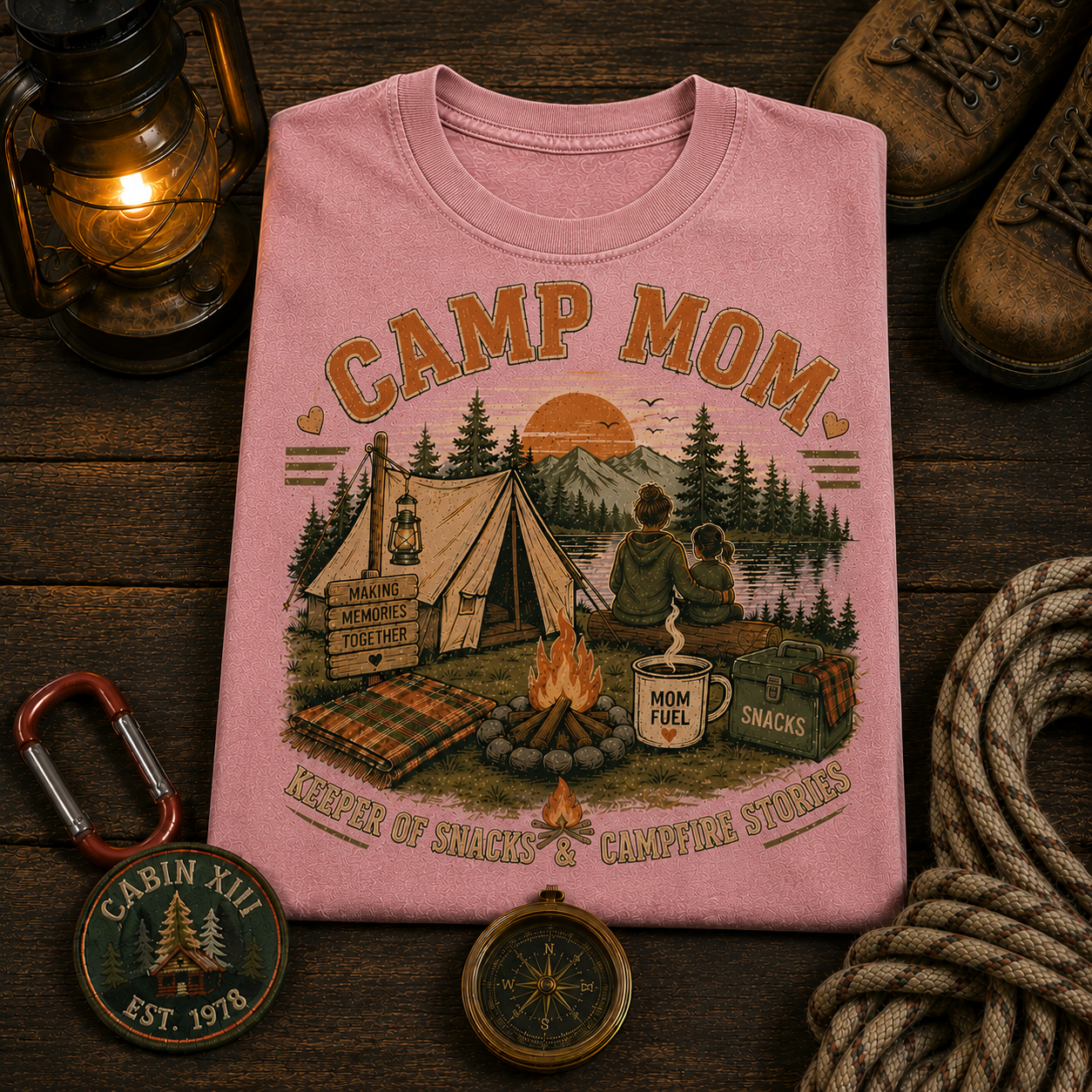 Camp Mom Comfort Colors Tee