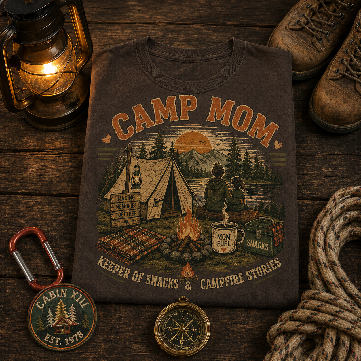 Camp Mom Comfort Colors Tee