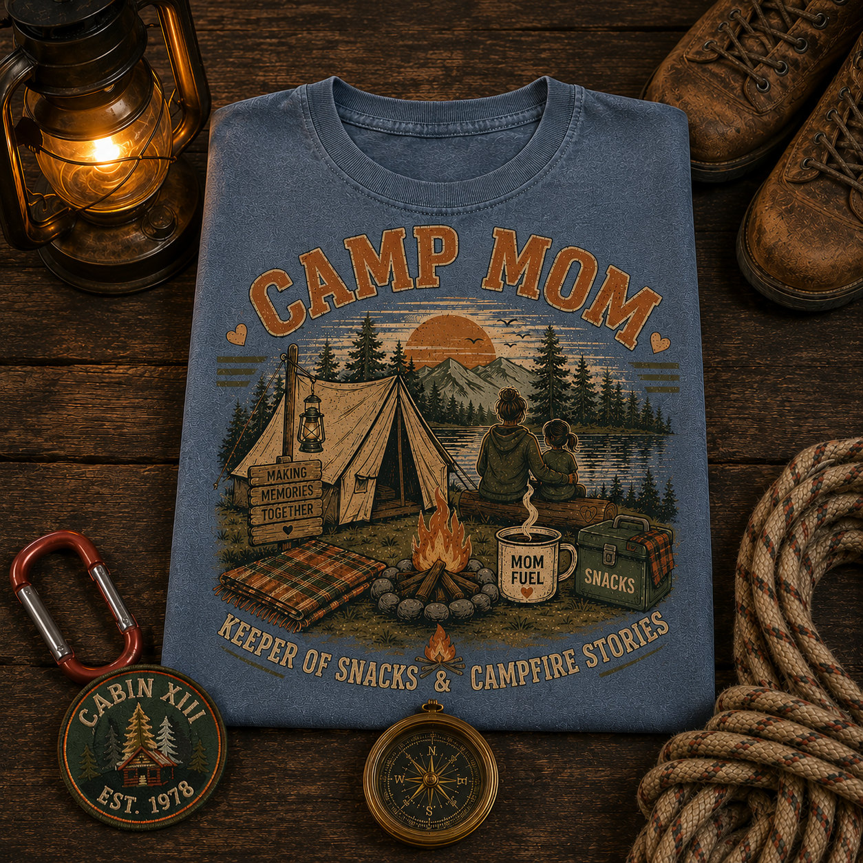 Camp Mom Comfort Colors Tee