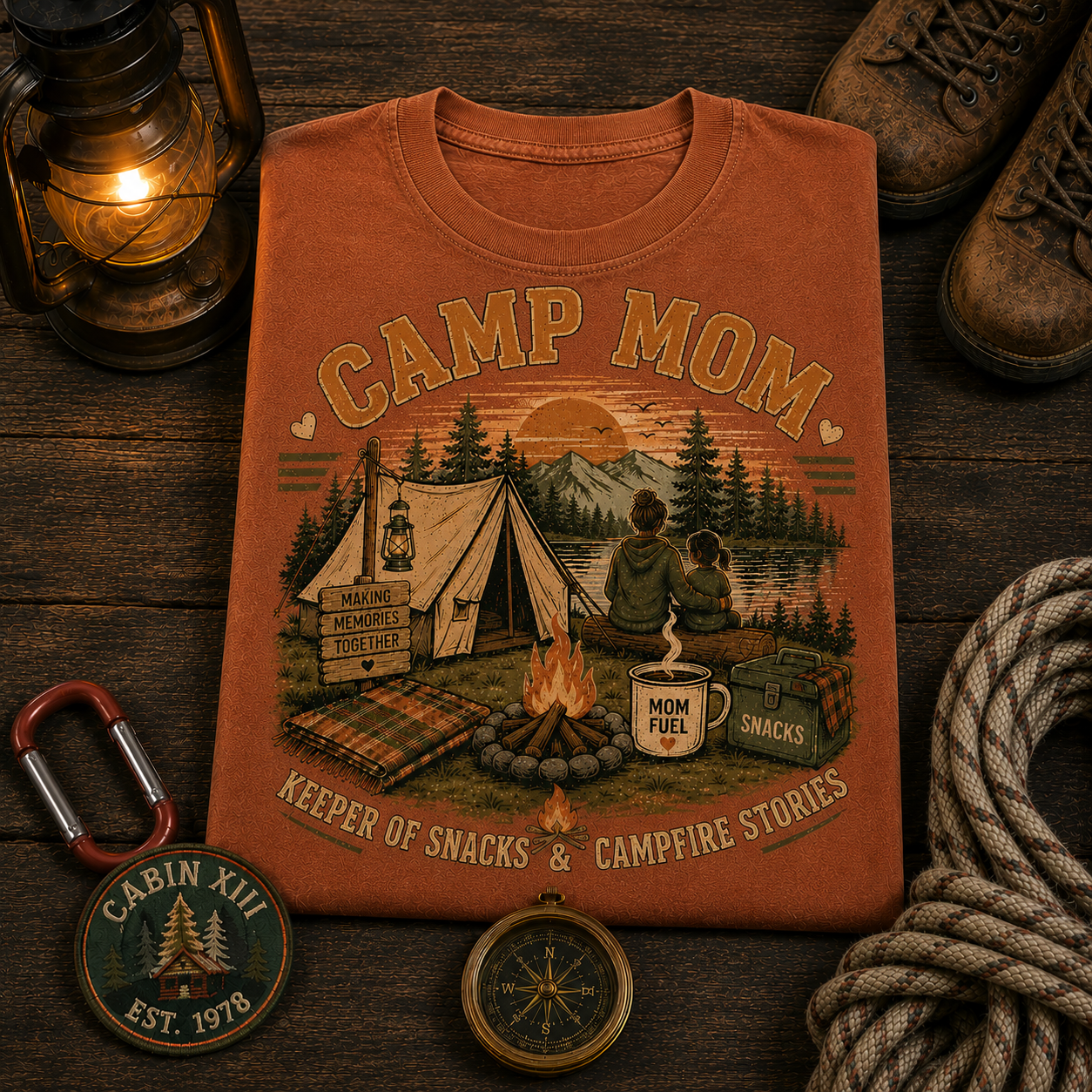 Camp Mom Comfort Colors Tee