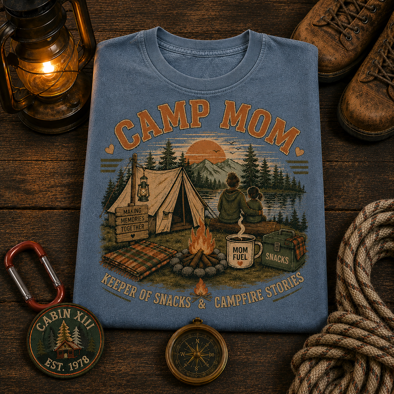 Camp Mom Comfort Colors Tee