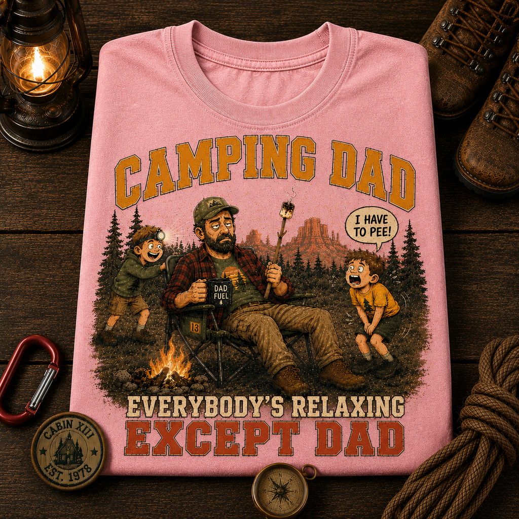Camping Dad Comfort Colors Tee