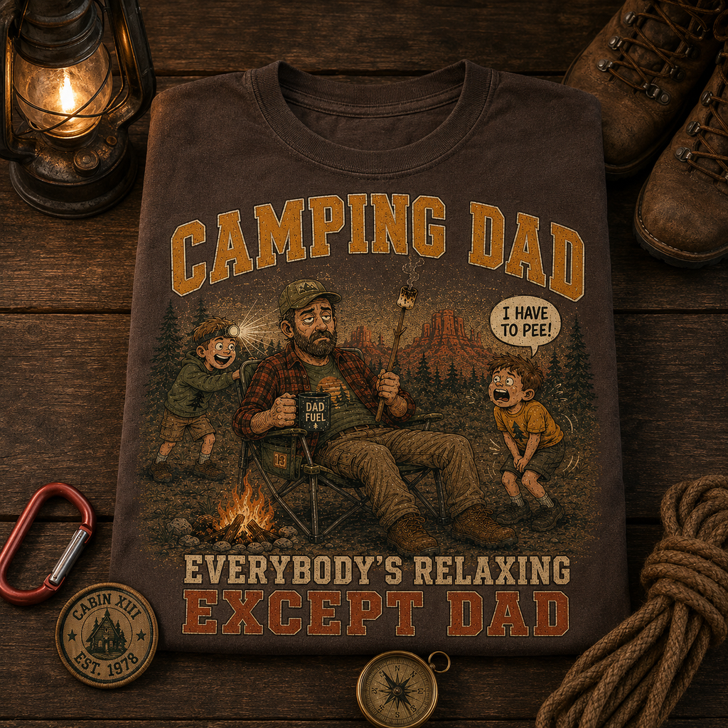 Camping Dad Comfort Colors Tee