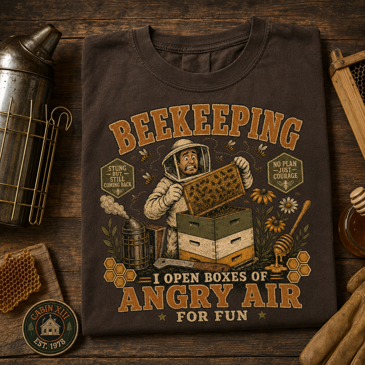 Beekeeping Angry Air Comfort Colors Tee